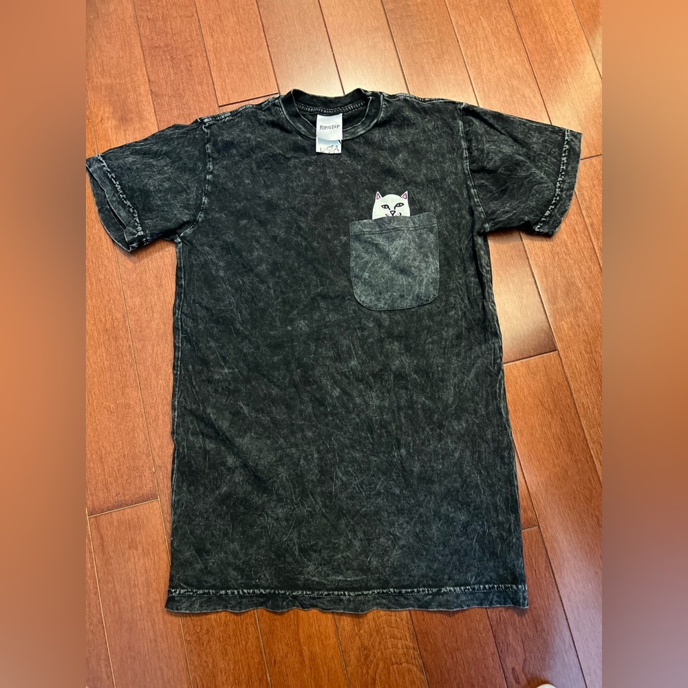 3/$15 Ripndip Cat T-Shirt (LORD NERMAL POCKET TEE) Size Small